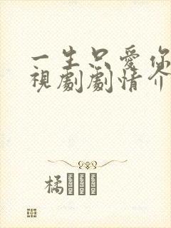 一生只爱你 电视剧剧情介绍
