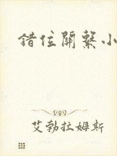 错位关系小说封面