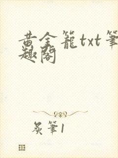 黄金笼txt笔趣阁