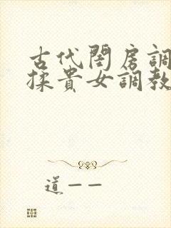 古代闺房调教h揉贵女调教记封面
