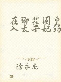 在御花园皇上进入太子妃的小说