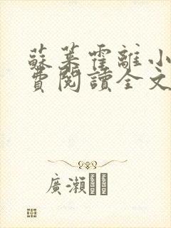 苏莱霍离小说免费阅读全文