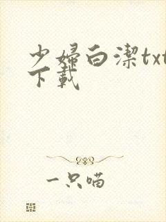 少妇白洁txt下载