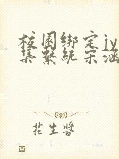 校园绑定jy收集系统宋涵全文免费封面