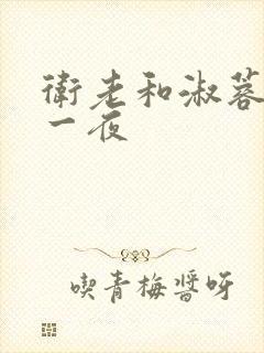 卫老和淑蓉销魂一夜