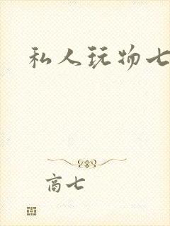 私人玩物七七封面