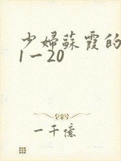 少妇苏霞的沉沦1一20