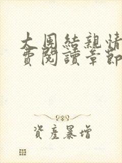 大团结亲情会免费阅读章节