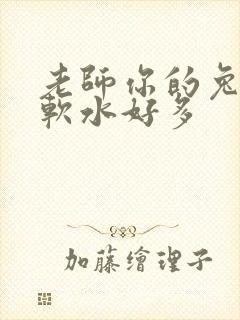 老师你的兔子好软水好多