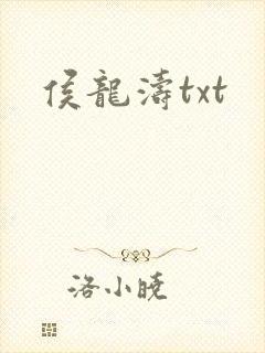 侯龙涛txt封面