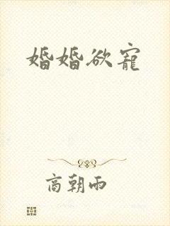 婚婚欲宠封面