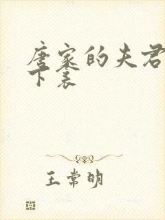 唐家的夫君们帘下衾封面