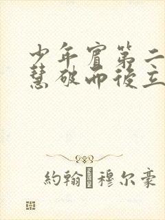 少年宾第二部珏慧破而后立
