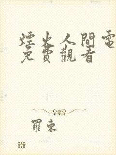 烟火人间电视剧免费观看