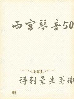 雨宫琴音500封面