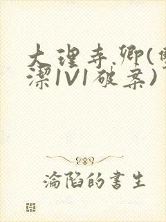 大理寺.卿(双洁1V1破案)封面