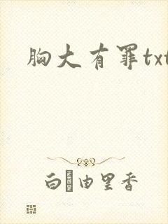 胸大有罪txt封面