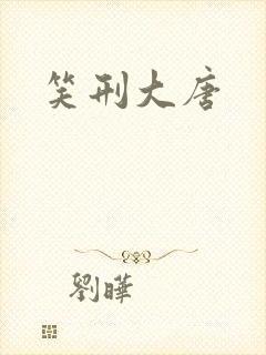 笑刑大唐封面