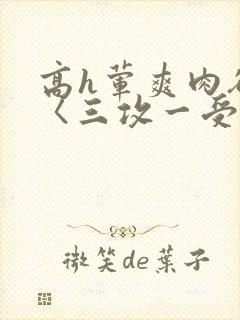 高h荤爽肉欲文〈三攻一受