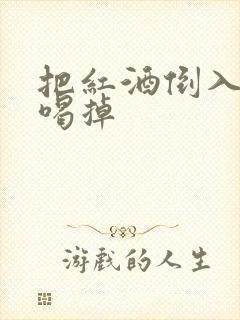把红酒倒入b里喝掉