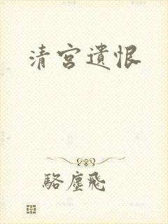 清宫遗恨封面
