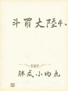 斗罗大陆4小说