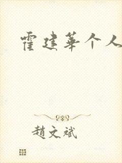 霍建华个人简历