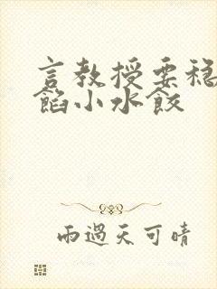 言教授要稳住肉馅小水饺封面