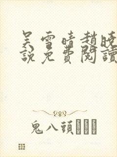 吴雪晴赵晓东小说免费阅读