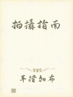 拍摄指南