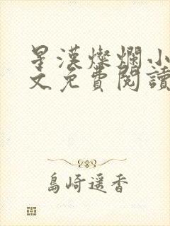 星汉灿烂小说全文免费阅读