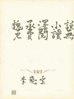 魏承泽小说全文免费阅读无弹窗笔趣