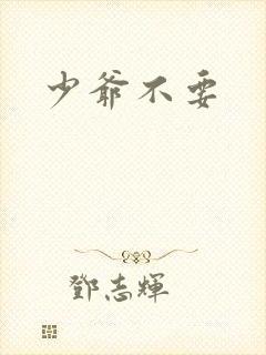 少爷不要