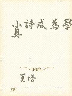 小诗成为学校教具封面