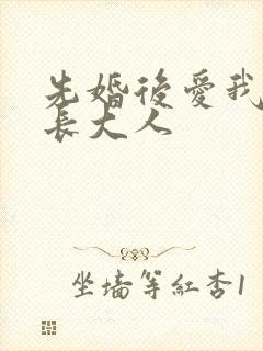 先婚后爱我的市长大人
