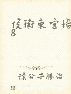 侯卫东官场笔记8封面