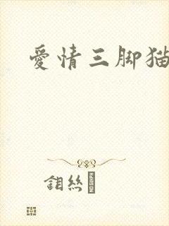 爱情三脚猫封面