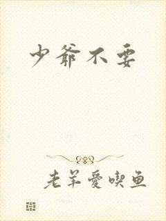少爷不要
