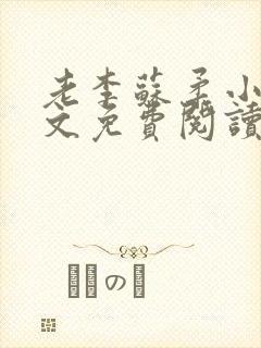 老李苏柔小说全文免费阅读封面