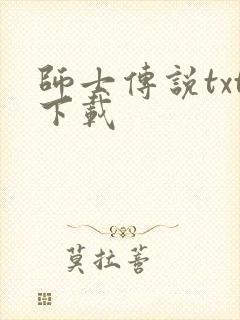 师士传说txt下载封面