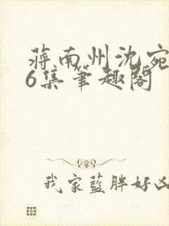 蒋南州沈宛月16集笔趣阁封面
