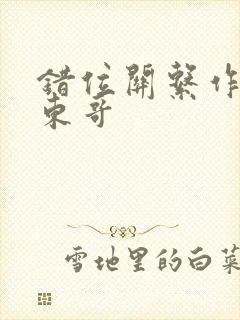 错位关系作者:东哥封面