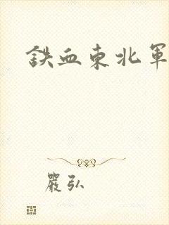 铁血东北军封面