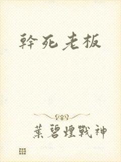 干死老板封面