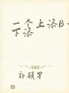 一个上添B一个下添