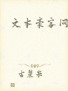 文本豪客网封面