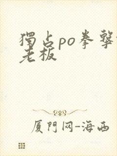 独占po拳击馆老板