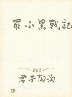 罗小黑战记小说封面