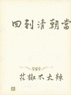 回到清朝当王爷