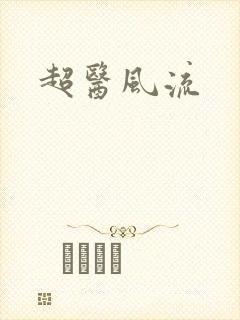 超医风流封面